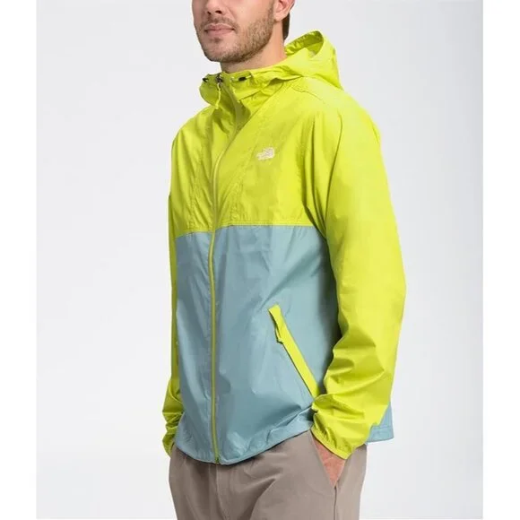 NWOT North Face Men's Cyclone 2.0 Hooded Jacket Sulphur Spring Green Size L 3161 - Picture 4 of 14